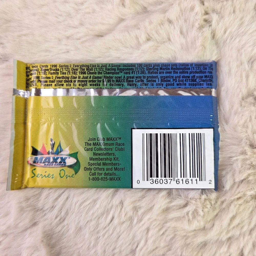 Lot of 5 1996 Maxx Series One NASCAR Racing Cards Sealed Packs Sterling Marlin